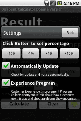 Screenshot of the application Infolife Discount Calculator - #3