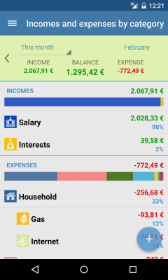 Screenshot of the application Evermoney - #2