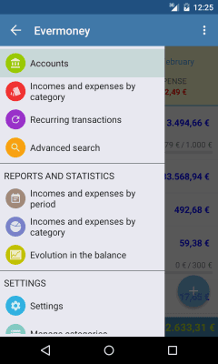 Screenshot of the application Evermoney - #3