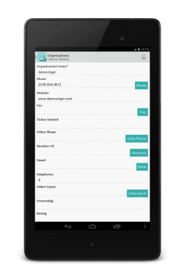 Screenshot of the application anCRM - vTiger CRM Client - #2