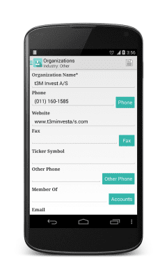 Screenshot of the application anCRM - vTiger CRM Client - #15
