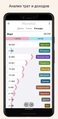 Screenshot of the application Monetal - #3