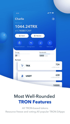 Screenshot of the application TronLink Wallet - #2