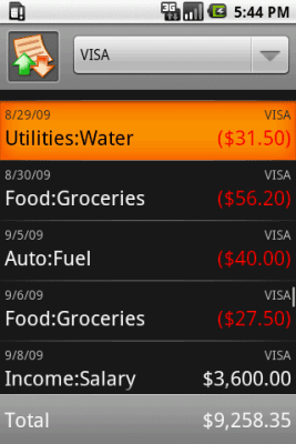 Screenshot of the application Cashew - #2
