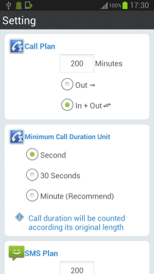 Screenshot of the application Rate assistant - #2