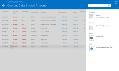 Screenshot of the application Dynamics NAV - #10
