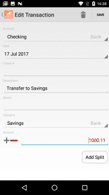 Screenshot of the application Moneydance - #4