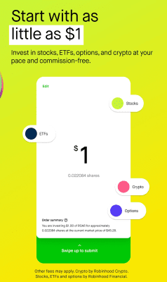 Screenshot of the application Robinhood: Stocks & Crypto - #2