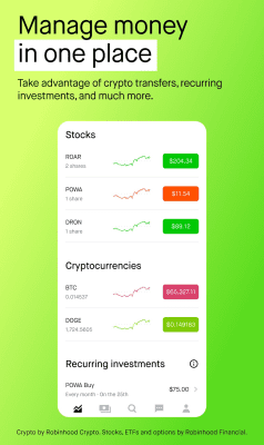 Screenshot of the application Robinhood: Stocks & Crypto - #8