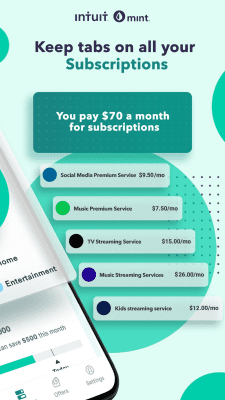 Screenshot of the application Mint: Budget, Bills, & Finance Tracker - #2
