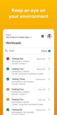 Screenshot of the application Cloud Console - #3