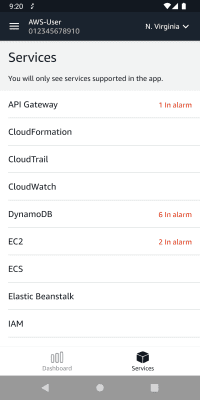 Screenshot of the application AWS Console - #2
