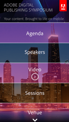 Screenshot of the application DPS Symposium 2015 - #2