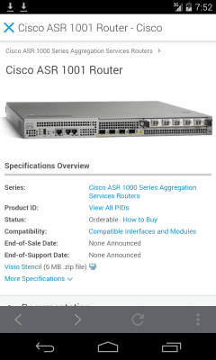 Screenshot of the application Cisco Technical Support - #6