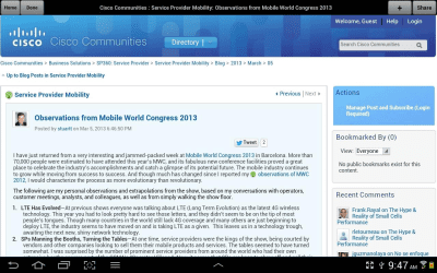 Screenshot of the application Cisco Connect 360 - #2