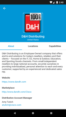 Screenshot of the application Cisco Disti Compass - #6