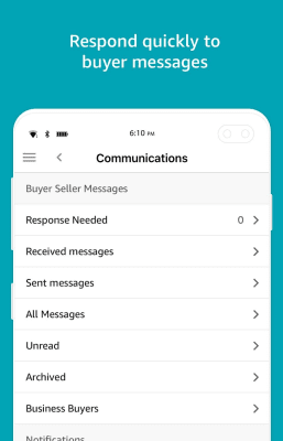 Screenshot of the application Amazon Seller - #4