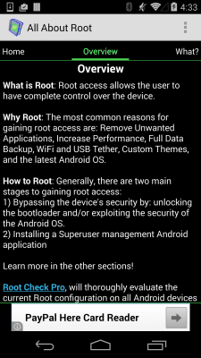 Screenshot of the application Root for Android - All About - #7