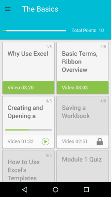 Screenshot of the application Learn Excel - #2