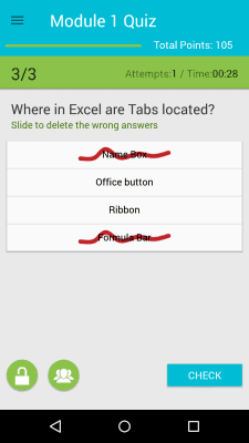 Screenshot of the application Learn Excel - #5