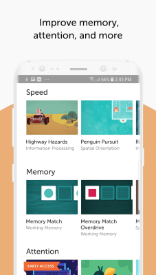 Screenshot of the application Lumosity - #3