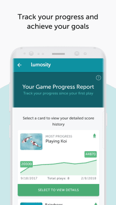 Screenshot of the application Lumosity - #5