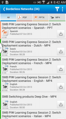 Screenshot of the application Cisco Partner Education - mPEC - #5
