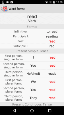 Screenshot of the application XXI Century Dictionaries - #6