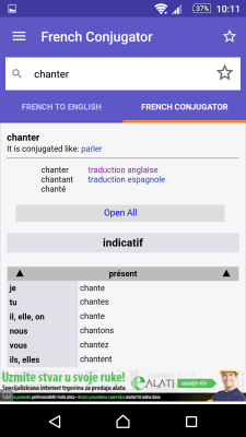 Screenshot of the application English-Russian Dictionary at WordReference - #3