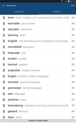 Screenshot of the application Dutch English Dictionary - #9