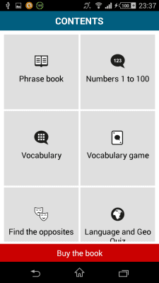 Screenshot of the application Slovenian 50 languages - #8