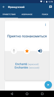 Screenshot of the application Learn French - #3