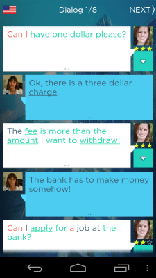 Screenshot of the application SpeakingBiz - Business English - #5