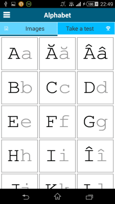 Screenshot of the application Romanian 50 languages - #4
