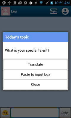 Screenshot of the application Practice - Partner Language - #3