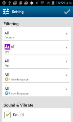Screenshot of the application Practice - Partner Language - #5