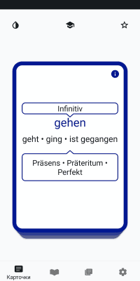 Screenshot of the application DeuVerben - #2
