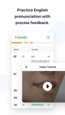 Screenshot of the application ELSA Speak: Accent Correction - #2