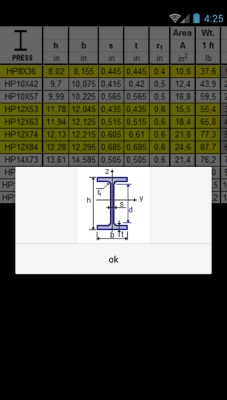 Screenshot of the application Sortament - #3