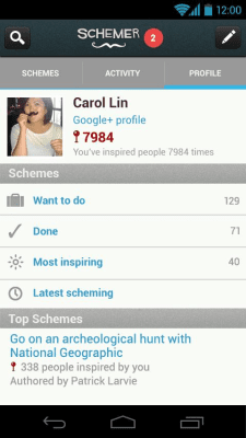 Screenshot of the application Schemer - #5