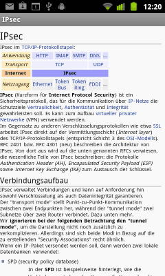 Screenshot of the application Wiki Droyd - #4