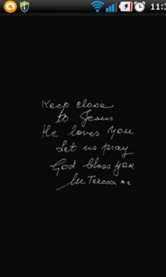 Screenshot of the application Mother Teresa Quotes - #5