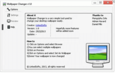 Screenshot of the application Wallpaper Changer - #2