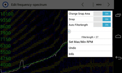 Screenshot of the application MicroDyno -SIP HorsePower Dyno - #2