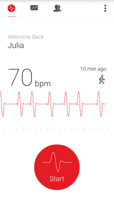 Screenshot of the application Cardiograph - #2