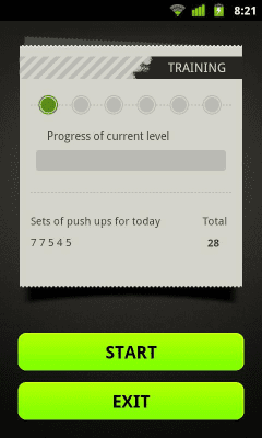 Screenshot of the application Squats Workout - #4