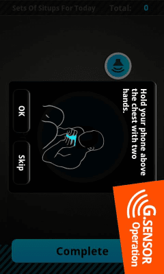 Screenshot of the application Sit Ups Workout - #3