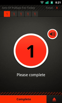 Screenshot of the application Pull Ups pro - #2