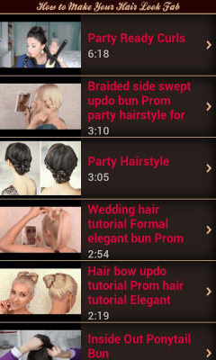 Screenshot of the application How to Make Hair Beautiful - #3