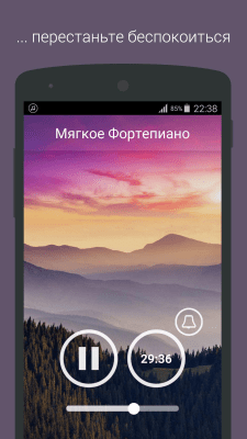 Screenshot of the application Music for meditation - #5